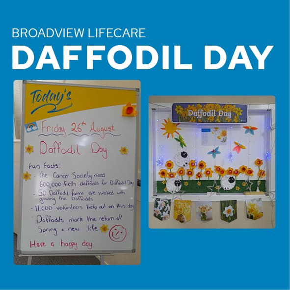 Daffodil making at Broadview Lifecare